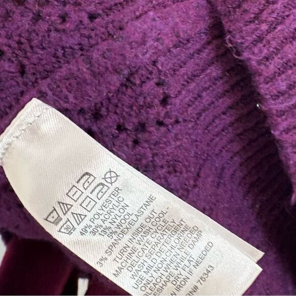 Joie Purple Knit Sweater L - Picture 7 of 11